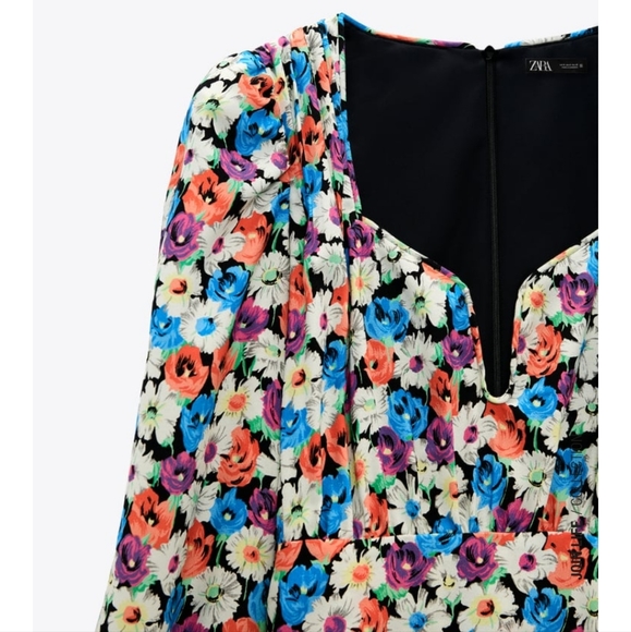 Zara Floral Print Dress - Picture 13 of 15